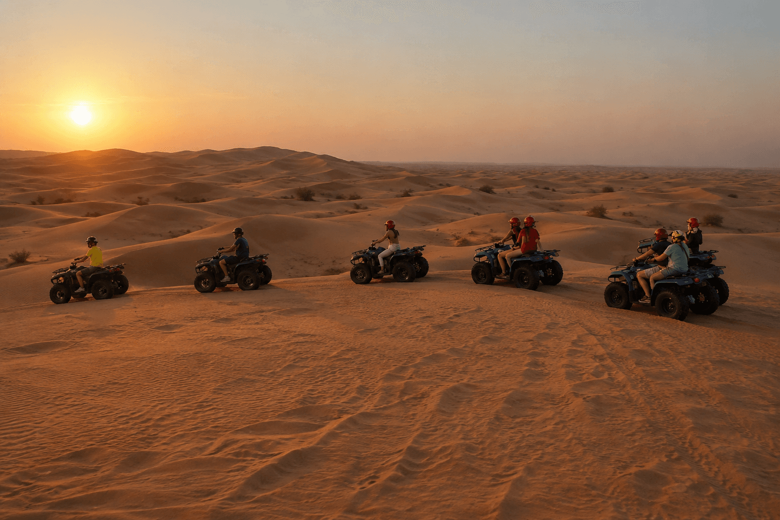 Moto al Tramonto